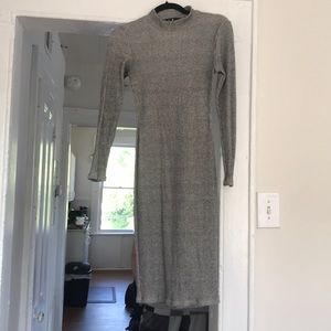 Grey long sleeve dress